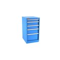 Champion Tool Storage Modular Drawer Cabinet, 5 Drawer, Blue, Steel, 22 in W x 28-1/2 in D x 41-3/4 in H N18000501ILCFTB-BB